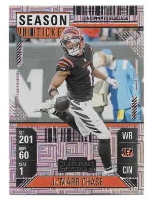2024 Panini Contenders #21 Ja'Marr Chase - Cincinnati Bengals front