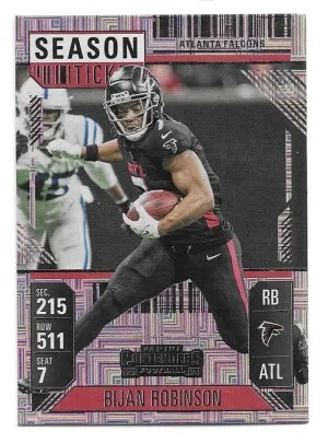 2024 Panini Contenders #6 Bijan Robinson - Atlanta Falcons front