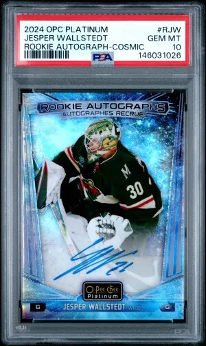 2024 Cosmic Rookie Auto Jesper Wallstedt /50 (POP 1) front