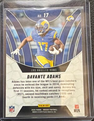 2025 Mosaic Elevate- Davante Adams back