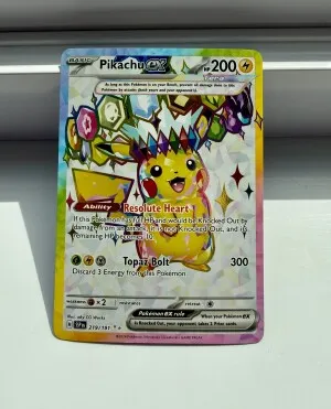 Pikachu ex Surging Sparks Ultra Rare 219/191 front