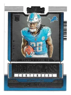 2023 Panini Contenders Draft Class Contenders #9 Jahmyr Gibbs (RC) - Detroit Lions front