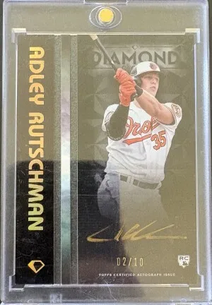2023 Diamond Icons Adley Rutschman #BPA-AR Gold Ink Auto /10 front