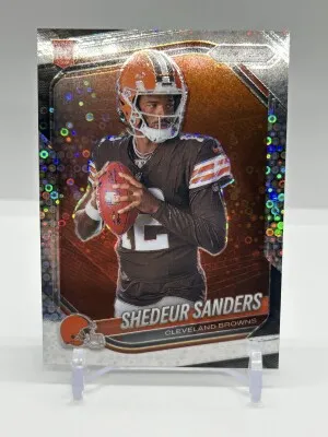 Shedeur Sanders 2025 Prizm Rookie Disco Variation front