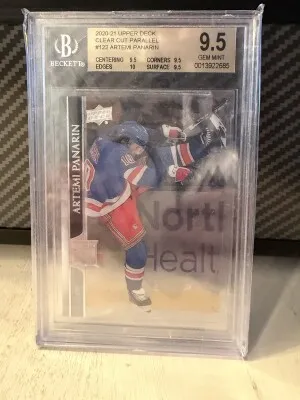 2020-21 Upper Deck Artemi Panarin Clear Cut Parallel BGS 9.5 front