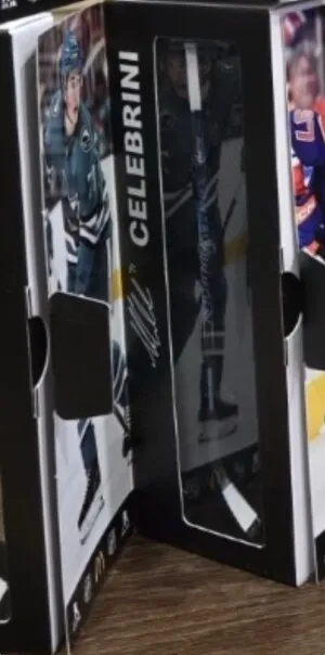 MACKLIN CELEBRINI - 2026 McDonald’s Canada Exclusive - NHL MINI HOCKEY STICK front