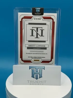 2025 National Treasures Rhett Lowder Ecklar's Choice Holo /99 back