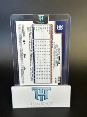 2025 Topps Chrome Dillon Dingler #RA-DD Blue Wave RC back