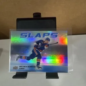 2025-26 Upper Deck Series 2 #SL-13 Matthew Schaefer Slaps New York Islanders front