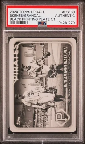 2024 Topps Update Skenes/Grandal Black Printing Plate 1/1