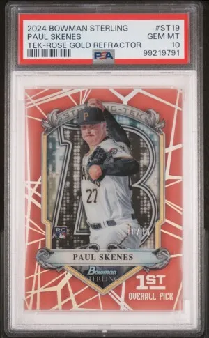 2024 Bowman Sterling Sterling Tek Paul Skenes Tek-Rose Gold Refractor