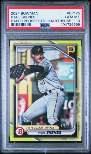 2024 Bowman Paper Prospects Paul Skenes Paper Prospects-Chartreuse