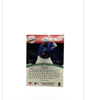 Tony Gwynn Millennium Marks Autograph back