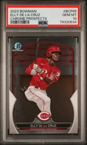 2023 Bowman Chrome Prospects Elly De La Cruz Chrome Prospects PSA 10 front