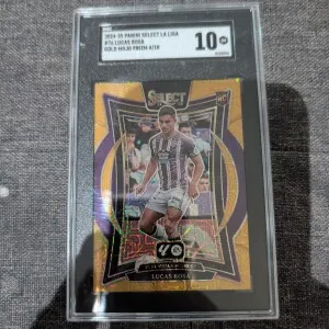 2024-25 Panini Select La Liga #76 Lucas Rosa Gold Mojo Prizm 4/10 front