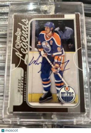 2008-09 WAYNE GRETZKY O-PEE-CHEE LEGENDS AUTOGRAPHS #584 Buyback AUTO On Card front