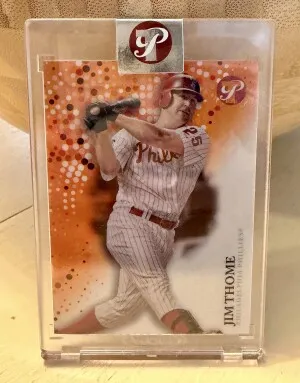 2022 Topps Pristine Jim Thome #78 Orange Refractor 22/25 ENCASED HOF front