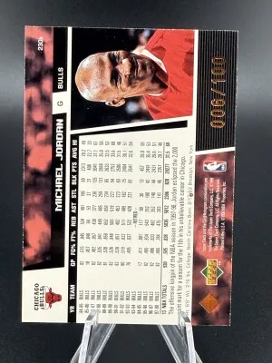 1998-99 Upper Deck Michael Jordan 230k Bronze /100 back