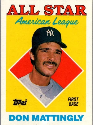 1988 Topps #386 Don Mattingly front