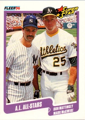 1990 Fleer #638b Don Mattingly / Mark McGwire front