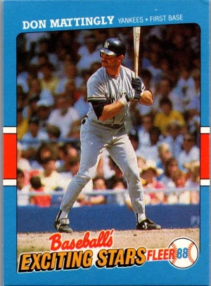 1988 Fleer Baseball's Exciting Stars #25 Don Mattingly front
