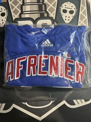 Alexis Lafreniere Autographed Addidas Jersey front