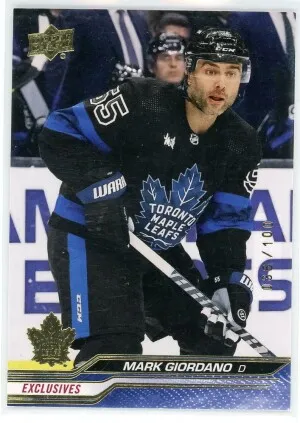 2023-24 Upper Deck #171 Mark Giordano Exclusives 36/100