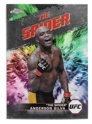 2024 Topps Chrome UFC AKA #AKA19 Anderson Silva "The Spider" front