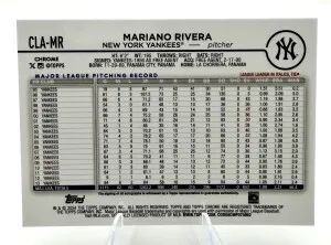 2024 Topps Chrome MARIANO RIVERA Legends On Card AUTO Refractor /50 back