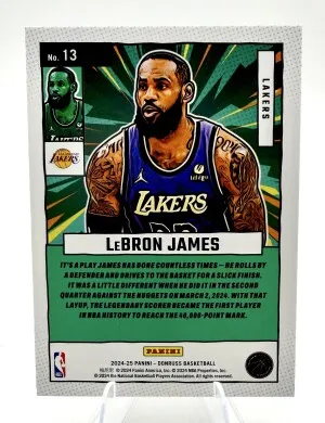 2024-25 Panini Donruss Net Marvels LEBRON JAMES Purple Press Proof back
