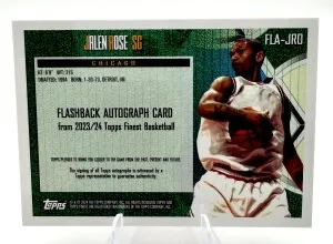 2023-24 Topps Finest Flashback JALEN ROSE Red Geometric Refractor AUTO /5 back