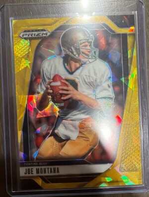 2025 Prizm Draft Picks Gold Ice-Joe Montana front