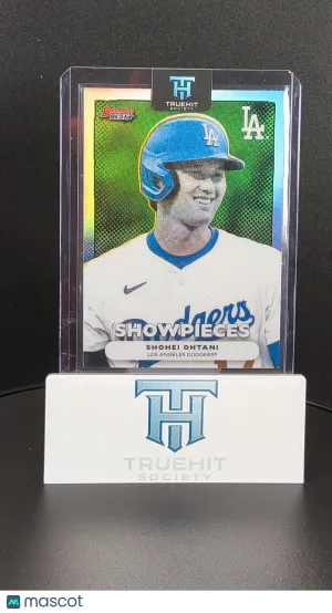 2025 Bowman's Best Shohei Ohtani #BS-12 Green Refractor front
