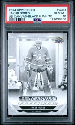 2024 Upper Deck Ud Canvas Jakub Dobes Ud Canvas-Black & White front