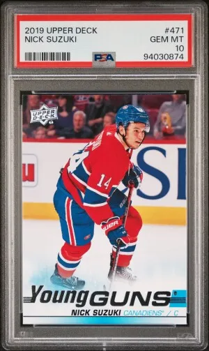 Nick Suzuki Young Guns PSA 10 front