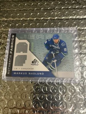 2007 Markus Naslund Game Used Patch /100 front
