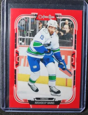 1 of 1 Arshdeep Bains O-Pee-Chee Red front