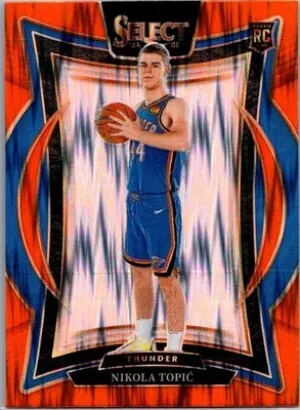 2024-25 Panini Select #89 Nikola Topic Orange Tectonic Prizm