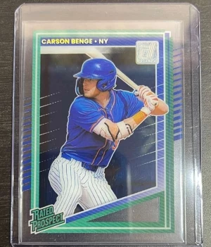 2025 Donruss - Clearly Rated Prospects #158 Carson Benge Mint front