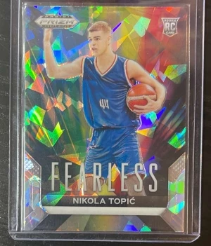 2024 Panini Prizm Draft Picks - Fearless Prizms Ice #12 Nikola Topic