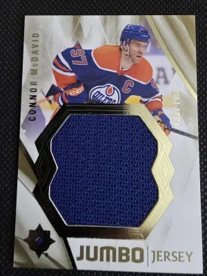 2023-24 UD Ultimate Collection Connor McDavid Jumbo Jersey 132/149 front