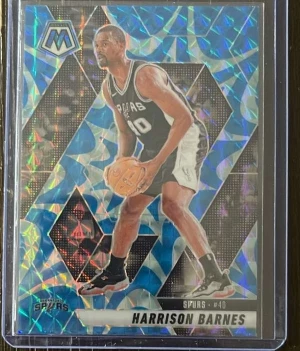 2024-25 Panini Mosaic - Reactive Blue Mosaic #50 Harrison Barnes