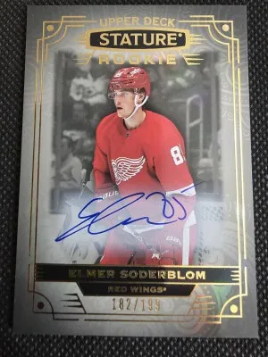 2022-23 Upper Deck Stature Elmer Soderblom Rookie Auto 182/199 front