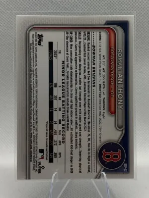 2024 Bowman Chrome Roman Anthony Green Lunar back