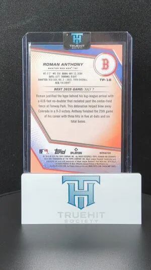 2025 Bowman's Best Roman Anthony #TP-16 Refractor back