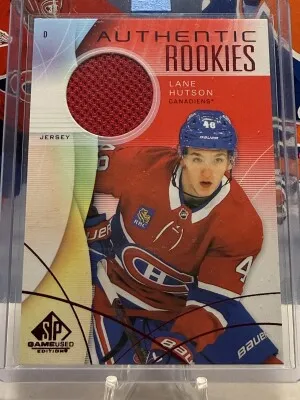 Lane Hutson SP Authentic Rookies Jersey & Nick Suzuki Marquee Rookie front
