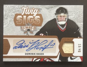2022 Leaf Lumber Twig Sigs 13/40 #TSDH1 Dominik Hasek front