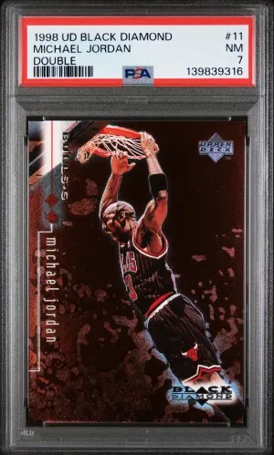 1998 Upper Deck Black Diamond Michael Jordan Double front