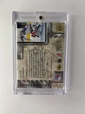 2006-07 Upper Deck The Cup - Cup Foundations Quad Henrik Lundqvist #CQ-HL Jersey Autographs /10 back