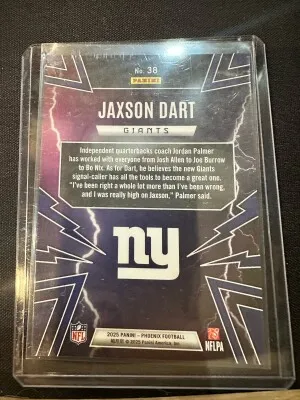 2025 Pheonix Silver Thunderbirds Jaxson Dart RC back